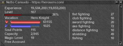 Signature for player Netto Cansado