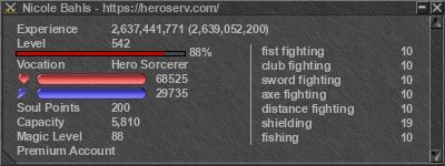 Signature for player Nicole Bahls