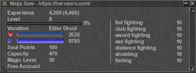 Signature for player Ninja Saw