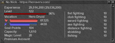 Signature for player No Nick