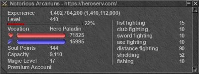 Signature for player Notorious Arcanuns