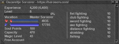 Signature for player Oscareltje Sorcerer