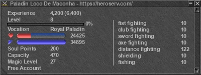 Signature for player Paladin Loco De Maconha