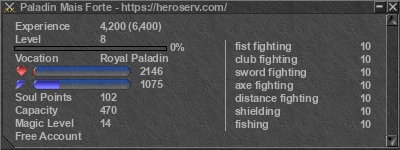 Signature for player Paladin Mais Forte