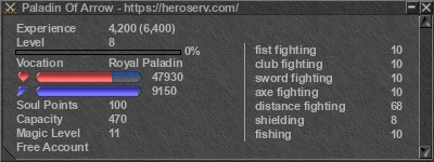 Signature for player Paladin Of Arrow