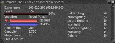 Signature for player Paladin The Fenix
