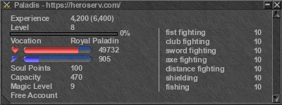 Signature for player Paladis