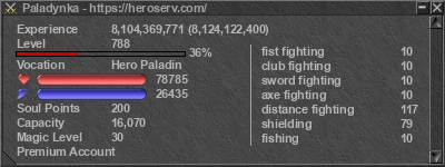 Signature for player Paladynka