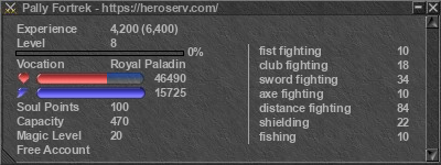 Signature for player Pally Fortrek