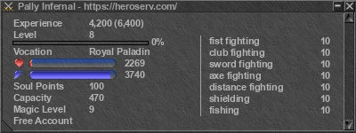 Signature for player Pally Infernal