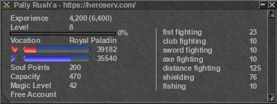 Signature for player Pally Rush'a