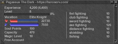 Signature for player Pegassus The Dark