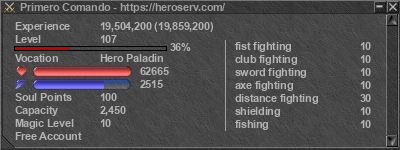 Signature for player Primero Comando