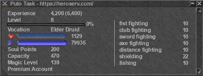 Signature for player Puto Task