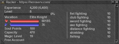 Signature for player Racker