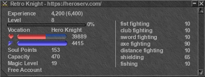 Signature for player Retro Knight