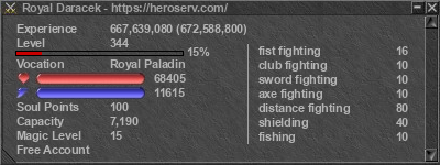 Signature for player Royal Daracek