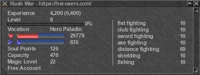 Signature for player Rush War