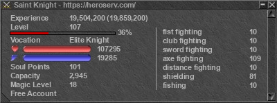 Signature for player Saint Knight