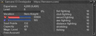 Signature for player Samurai El Destajador