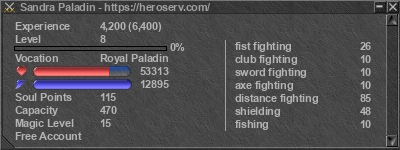 Signature for player Sandra Paladin