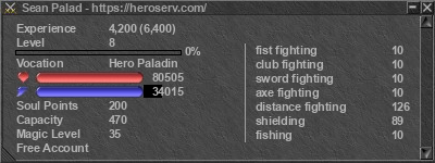 Signature for player Sean Palad