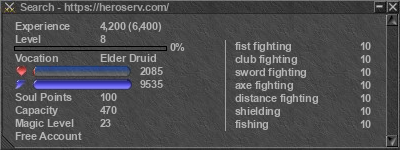 Signature for player Search