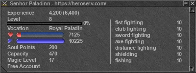 Signature for player Senhor Paladinn