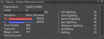 Signature for player Shirou