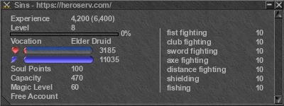 Signature for player Sins