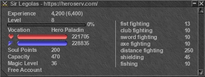 Signature for player Sir Legolas