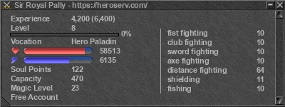 Signature for player Sir Royal Pally