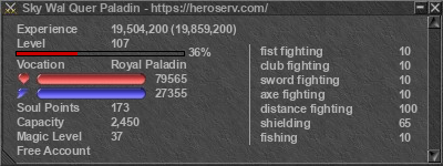 Signature for player Sky Wal Quer Paladin