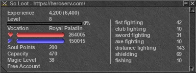Signature for player So Loot