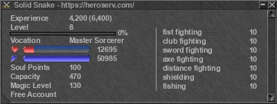 Signature for player Solid Snake