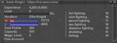 Signature for player Some Knight