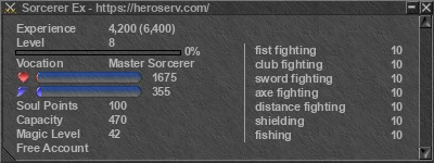 Signature for player Sorcerer Ex