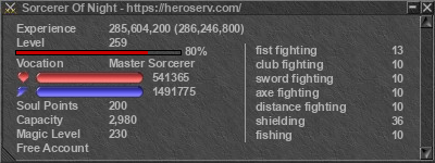 Signature for player Sorcerer Of Night
