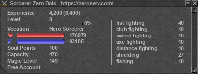 Signature for player Sorcerer Zero Dois