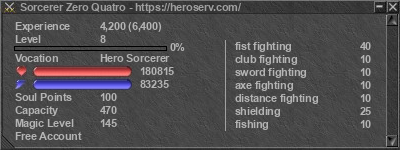 Signature for player Sorcerer Zero Quatro