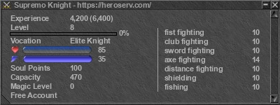 Signature for player Supremo Knight