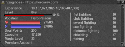 Signature for player Szagiboss