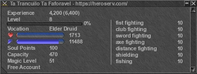 Signature for player Ta Trancuilo Ta Faforavel