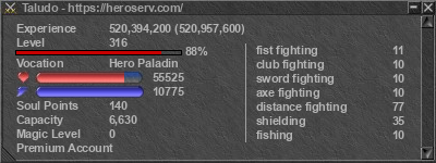 Signature for player Taludo