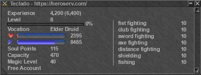 Signature for player Teclado