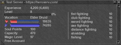 Signature for player Test Server