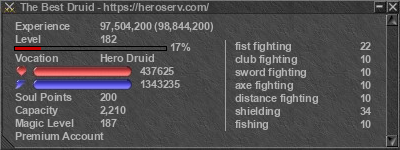 Signature for player The Best Druid