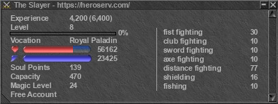 Signature for player The Slayer