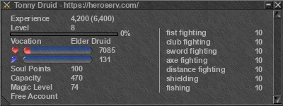 Signature for player Tonny Druid