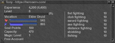 Signature for player Tony